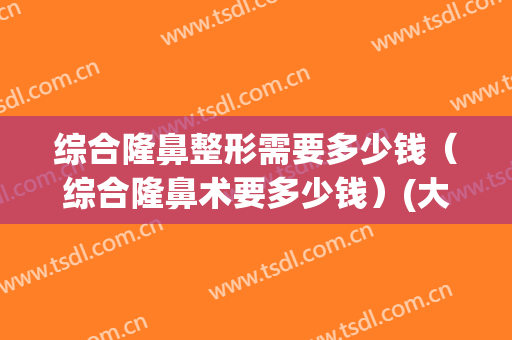 综合隆鼻整形需要多少钱（综合隆鼻术要多少钱）(大综合隆鼻大概多少钱)