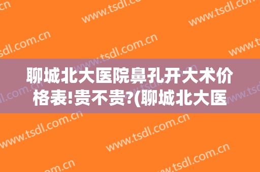 聊城北大医院鼻孔开大术价格表!贵不贵?(聊城北大医院鼻孔开大术价格表!贵不贵的)