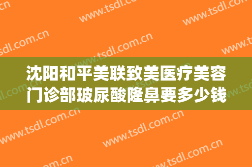 沈阳和平美联致美医疗美容门诊部玻尿酸隆鼻要多少钱?好不好?(沈阳美联致美整形医院)