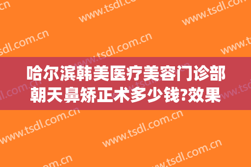 哈尔滨韩美医疗美容门诊部朝天鼻矫正术多少钱?效果怎么样?(哈尔滨鼻整形多少钱)