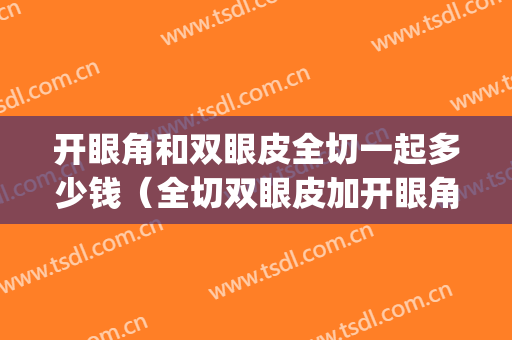 开眼角和双眼皮全切一起多少钱（全切双眼皮加开眼角一般多少钱）(开全切双眼皮和开内眼角,一共要多少钱)