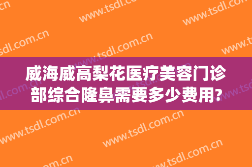 威海威高梨花医疗美容门诊部综合隆鼻需要多少费用?贵不贵?(威海威高整容医院)