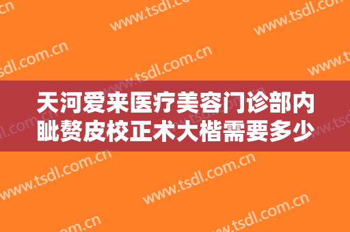 天河爱来医疗美容门诊部内眦赘皮校正术大楷需要多少钱?需要多久恢复?