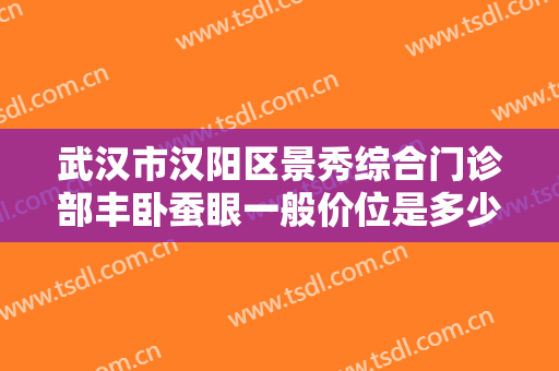 武汉市汉阳区景秀综合门诊部丰卧蚕眼一般价位是多少?贵不贵?