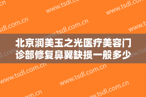 北京润美玉之光医疗美容门诊部修复鼻翼缺损一般多少费用?效果怎么样?