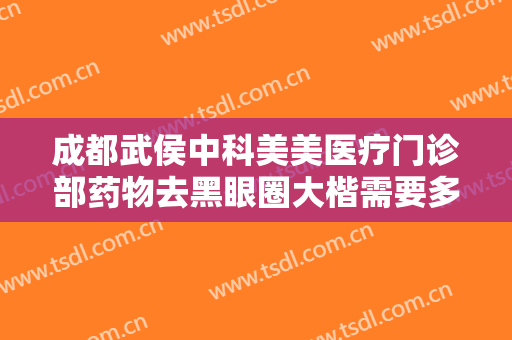 成都武侯中科美美医疗门诊部药物去黑眼圈大楷需要多少费用?好不好?