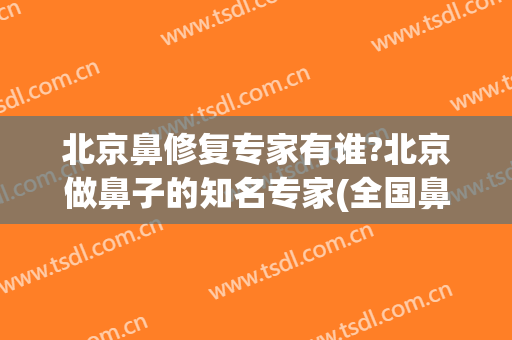 北京鼻修复专家有谁?北京做鼻子的知名专家(全国鼻子修复专家)