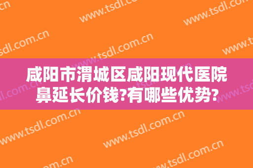 咸阳市渭城区咸阳现代医院鼻延长价钱?有哪些优势?