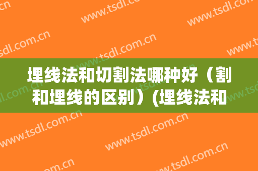 埋线法和切割法哪种好（割和埋线的区别）(埋线法和切开法哪个好)