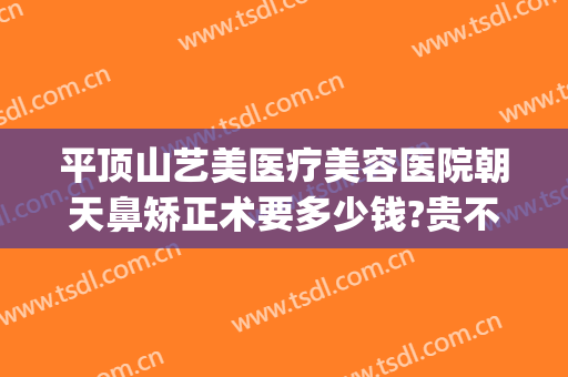 平顶山艺美医疗美容医院朝天鼻矫正术要多少钱?贵不贵?(矫正朝天鼻手术要多少钱)