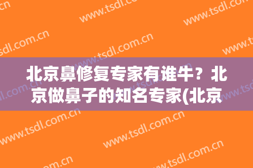 北京鼻修复专家有谁牛？北京做鼻子的知名专家(北京修复鼻部)