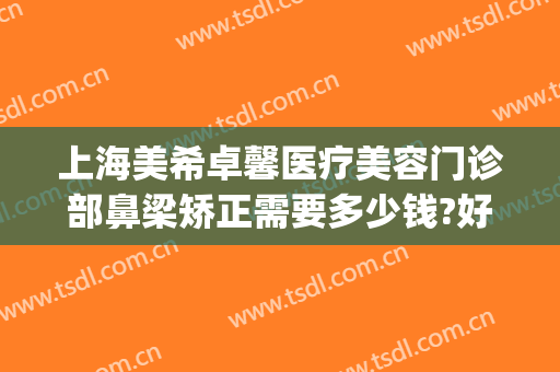 上海美希卓馨医疗美容门诊部鼻梁矫正需要多少钱?好不好?(上海美希卓馨医疗美容口碑好吗)