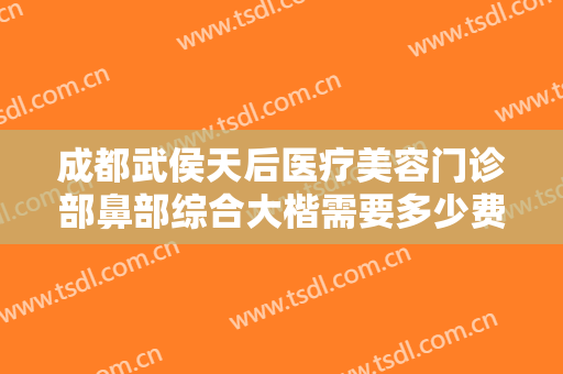 成都武侯天后医疗美容门诊部鼻部综合大楷需要多少费用?多长时间恢复?
