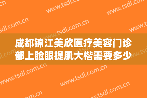 成都锦江美欣医疗美容门诊部上睑眼提肌大楷需要多少费用?好不好?(成都美欣医疗美容门诊部怎么样)