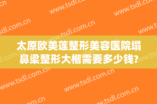 太原欧美莲整形美容医院塌鼻梁整形大楷需要多少钱?靠谱吗?(太原鼻子整形大概多少钱)
