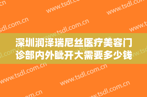 深圳润泽瑞尼丝医疗美容门诊部内外眦开大需要多少钱?好不好?(深圳润泽瑞尼丝医疗美容医院怎么样)