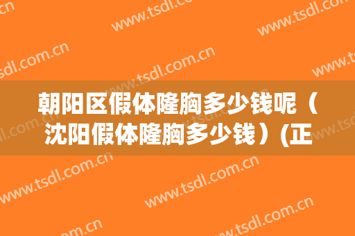 朝阳区假体隆胸多少钱呢（沈阳假体隆胸多少钱）(正规医院假体隆胸多少钱)