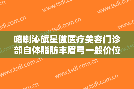 喀喇沁旗星傲医疗美容门诊部自体脂肪丰眉弓一般价位是多少?贵不贵?