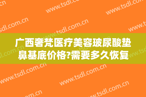 广西奢梵医疗美容玻尿酸垫鼻基底价格?需要多久恢复?(植梵熙玻尿酸套盒)