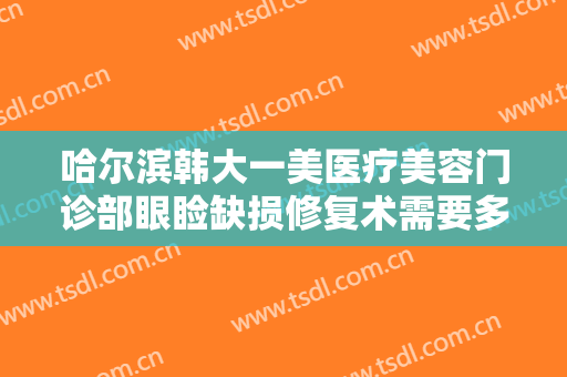 哈尔滨韩大一美医疗美容门诊部眼睑缺损修复术需要多少钱?效果怎么样?