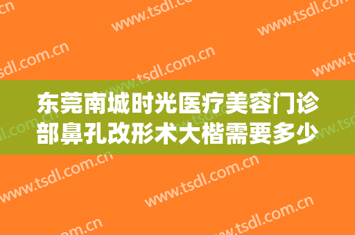 东莞南城时光医疗美容门诊部鼻孔改形术大楷需要多少钱?贵不贵?(东莞南城医院整形科)
