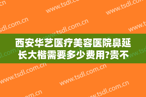 西安华艺医疗美容医院鼻延长大楷需要多少费用?贵不贵?