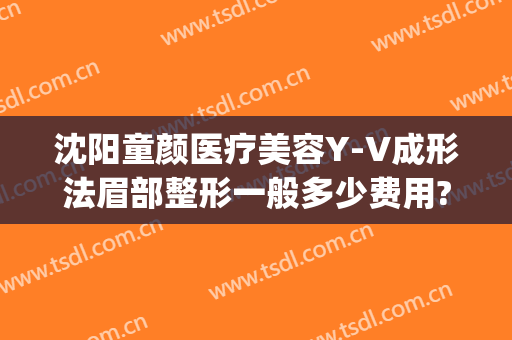 沈阳童颜医疗美容Y-V成形法眉部整形一般多少费用?可靠吗?(沈阳童颜医疗美容整形医院电话)
