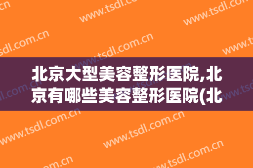 北京大型美容整形医院,北京有哪些美容整形医院(北京整形美容医院排名前十)