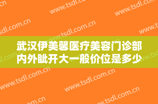 武汉伊美馨医疗美容门诊部内外眦开大一般价位是多少费用?有哪些优势?
