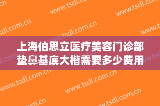 上海伯思立医疗美容门诊部垫鼻基底大楷需要多少费用?怎么样?(上海伯思立整形怎么样)