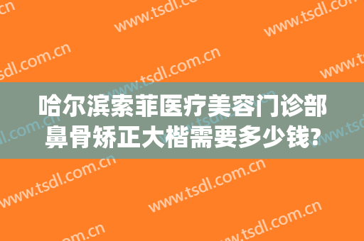 哈尔滨索菲医疗美容门诊部鼻骨矫正大楷需要多少钱?贵不贵?(哈尔滨整容鼻子费用)