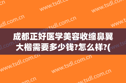 成都正好医学美容收缩鼻翼大楷需要多少钱?怎么样?(鼻翼大整形多少钱)
