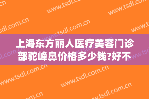 上海东方丽人医疗美容门诊部驼峰鼻价格多少钱?好不好?(驼峰鼻手术费用)