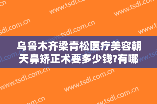 乌鲁木齐梁青松医疗美容朝天鼻矫正术要多少钱?有哪些优势?