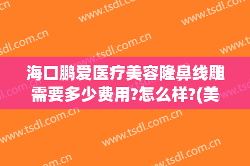 海口鹏爱医疗美容隆鼻线雕需要多少费用?怎么样?(美容线雕鼻的价格是多少)