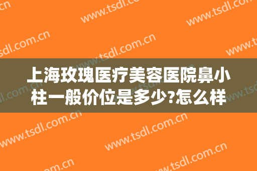 上海玫瑰医疗美容医院鼻小柱一般价位是多少?怎么样?(玫瑰医疗美容医院地址)