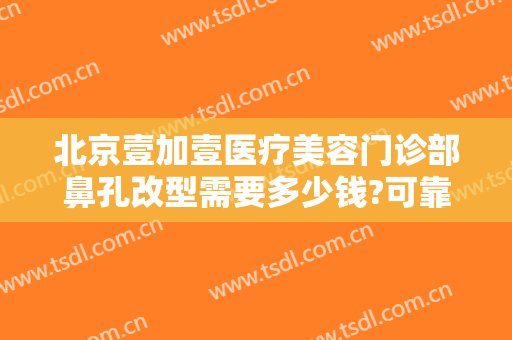 北京壹加壹医疗美容门诊部鼻孔改型需要多少钱?可靠吗?