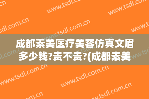 成都素美医疗美容仿真文眉多少钱?贵不贵?(成都素美医疗整形)