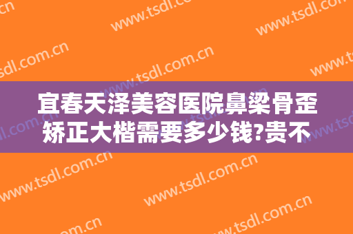 宜春天泽美容医院鼻梁骨歪矫正大楷需要多少钱?贵不贵?
