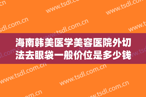 海南韩美医学美容医院外切法去眼袋一般价位是多少钱?贵不贵?(广州内切祛眼袋价格/美莱医院广州)