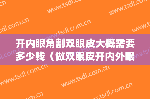开内眼角割双眼皮大概需要多少钱（做双眼皮开内外眼角多少钱）(割双眼皮,去脂,去皮,开内眼角要多少钱)