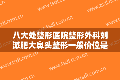 八大处整形医院整形外科刘派肥大鼻头整形一般价位是多少钱?多长时间恢复?