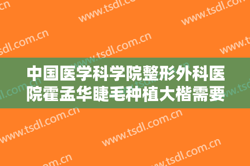 中国医学科学院整形外科医院霍孟华睫毛种植大楷需要多少费用?需要多久恢复?