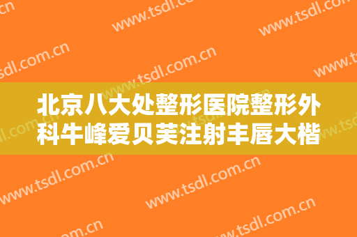 北京八大处整形医院整形外科牛峰爱贝芙注射丰唇大楷需要多少费用?好不好?