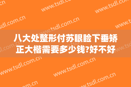 八大处整形付苏眼睑下垂矫正大楷需要多少钱?好不好?(北京八大处整形双眼皮医生)