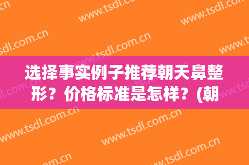 选择事实例子推荐朝天鼻整形？价格标准是怎样？(朝天鼻整形价钱)