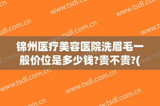 锦州医疗美容医院洗眉毛一般价位是多少钱?贵不贵?(锦州纹眉多少钱)