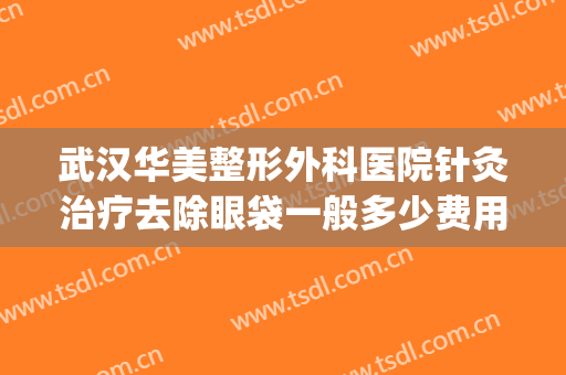 武汉华美整形外科医院针灸治疗去除眼袋一般多少费用?怎么样?(华美整形美容医院去眼袋怎么样)