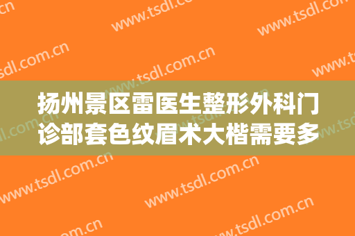 扬州景区雷医生整形外科门诊部套色纹眉术大楷需要多少钱?可靠吗?(扬州整形雷医生好不好)