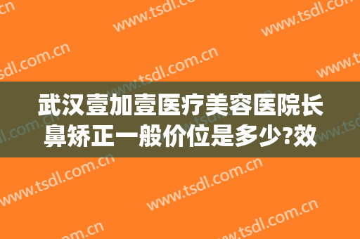 武汉壹加壹医疗美容医院长鼻矫正一般价位是多少?效果怎么样?(武汉壹加医疗美容医院牙齿矫正怎么样)